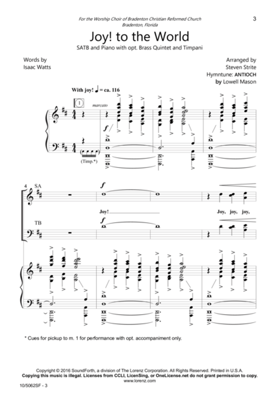 Joy! to the World Joy! to the World 4-Part scores gallery preview page 2