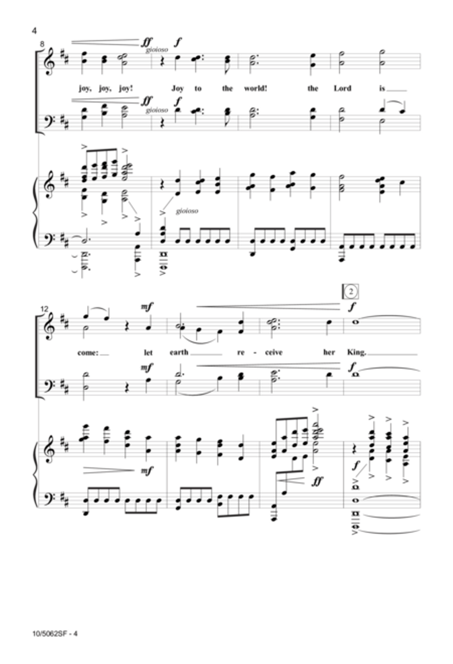 Joy! to the World Joy! to the World 4-Part scores gallery preview page 3