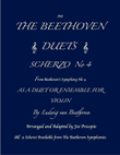 THE BEETHOVEN DUETS FOR VIOLIN SCHERZO NO 4