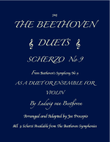 THE BEETHOVEN DUETS FOR VIOLIN SCHERZO NO 9