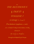 THE BEETHOVEN DUETS FOR VIOLIN VOLUME 1 SCHERZI 1, 2 and 3