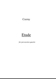 Czerny Etude for percussion quartet