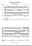 A.Vivaldi Largo from Winter for percussion quintet