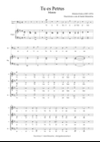 Hilarion Eslava - Tu Es Petrus SATBB