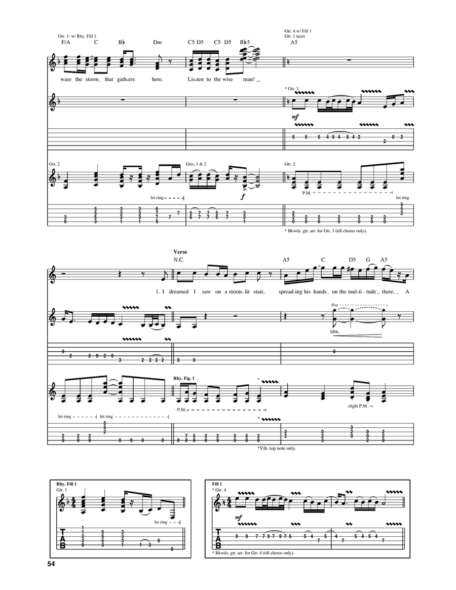 The Prophet's Song The Prophet's Song Acoustic Guitar scores gallery preview page 2