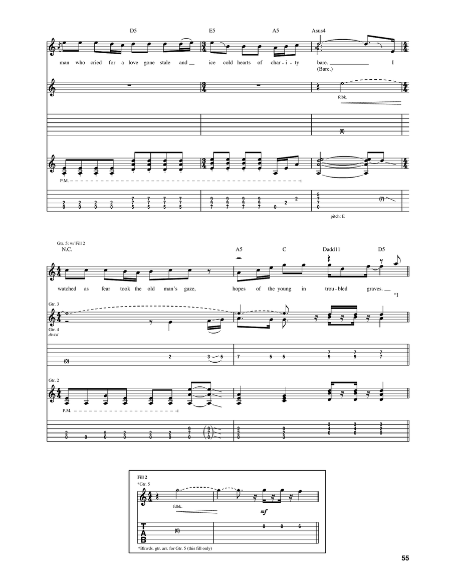 The Prophet's Song The Prophet's Song Acoustic Guitar scores gallery preview page 3