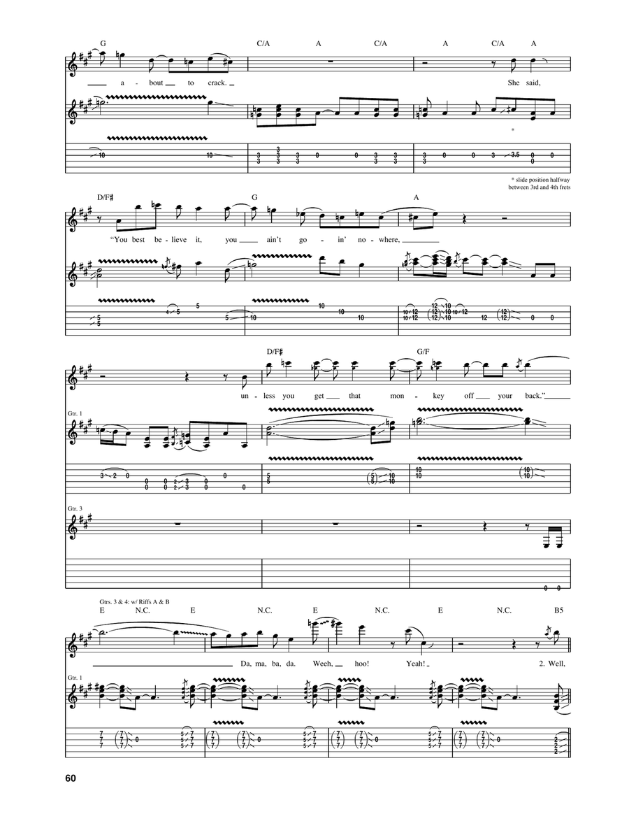 Monkey On My Back Acoustic Guitar scores gallery preview page 4