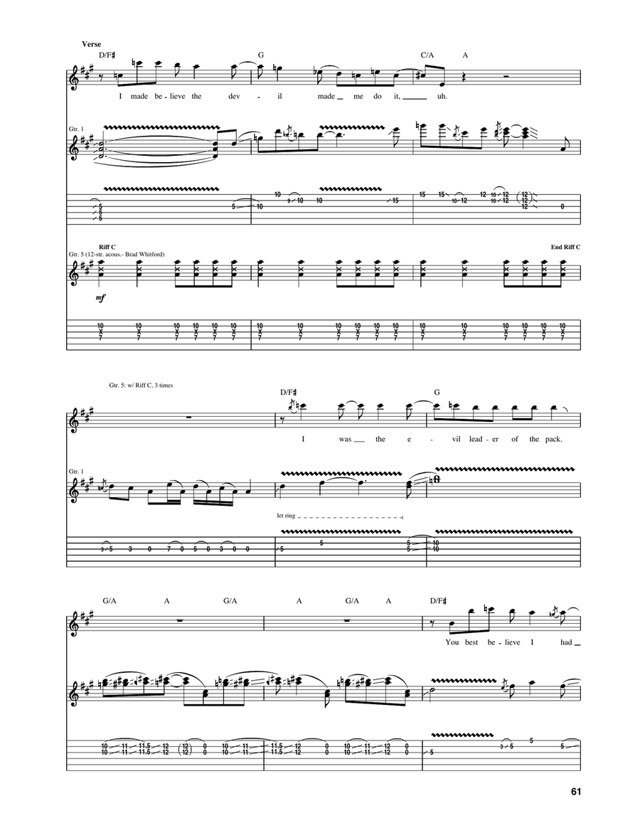 Monkey On My Back Acoustic Guitar scores gallery preview page 5