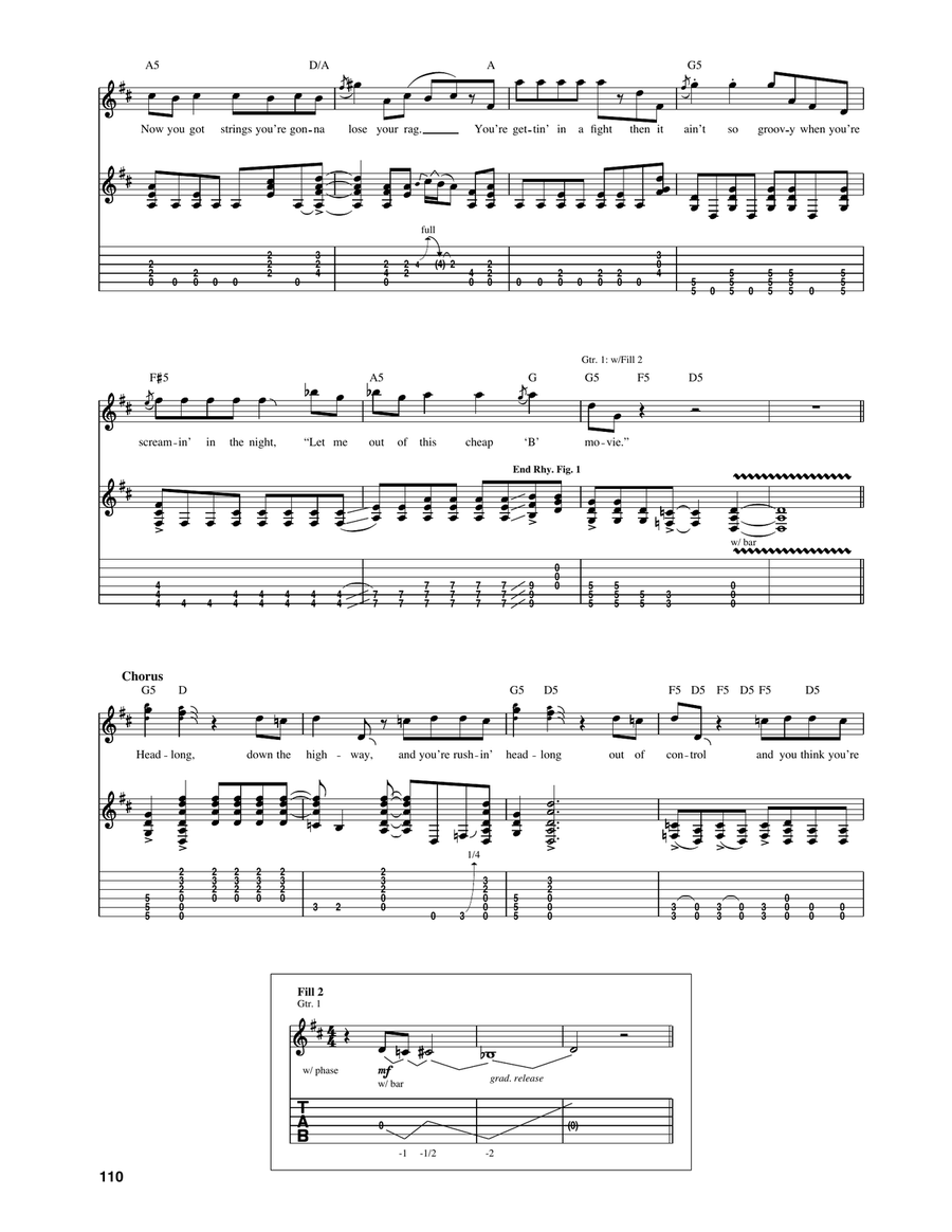 Headlong Headlong Acoustic Guitar scores gallery preview page 4