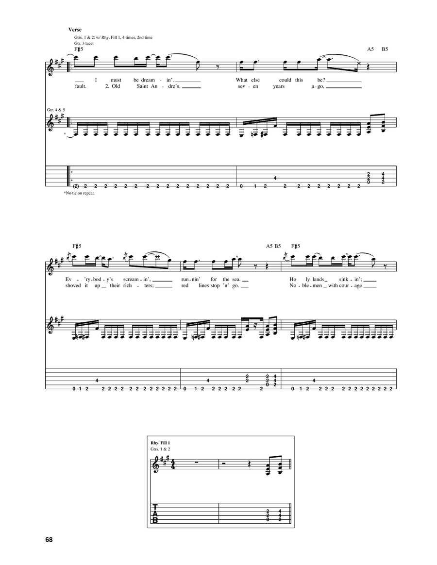 Nobody's Fault Nobody's Fault Acoustic Guitar scores gallery preview page 3
