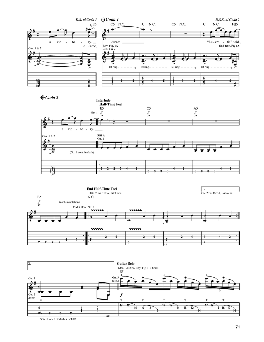 Victory Victory Acoustic Guitar scores gallery preview page 4