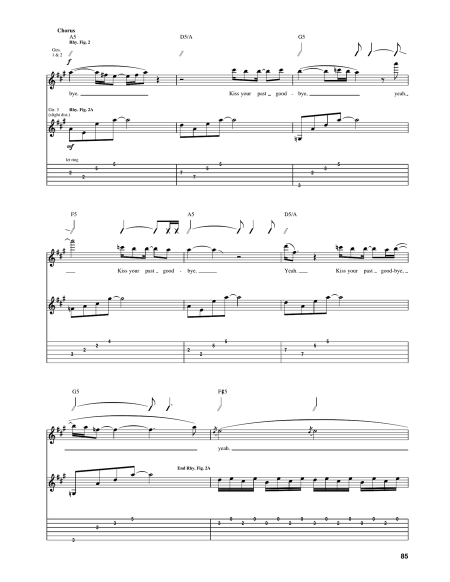 Kiss Your Past Goodbye Kiss Your Past Goodbye Acoustic Guitar scores gallery preview page 3