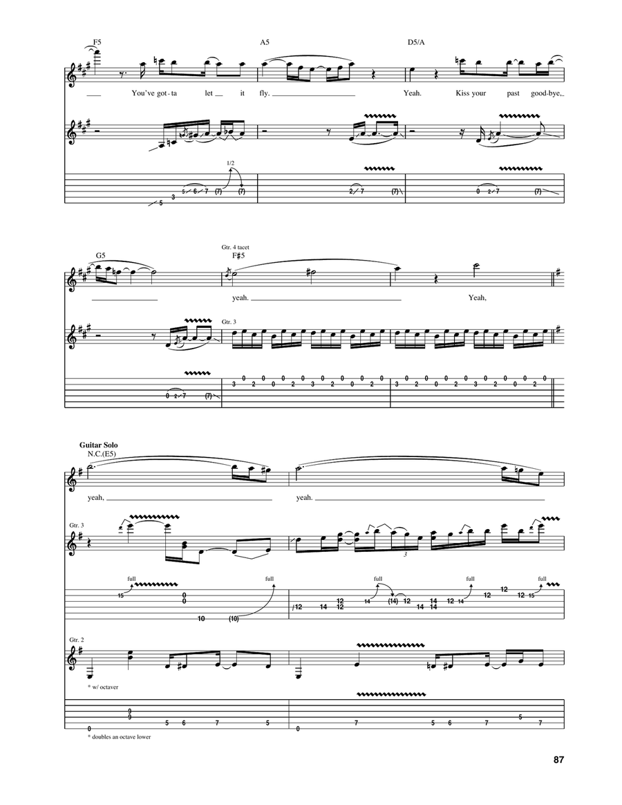 Kiss Your Past Goodbye Kiss Your Past Goodbye Acoustic Guitar scores gallery preview page 5