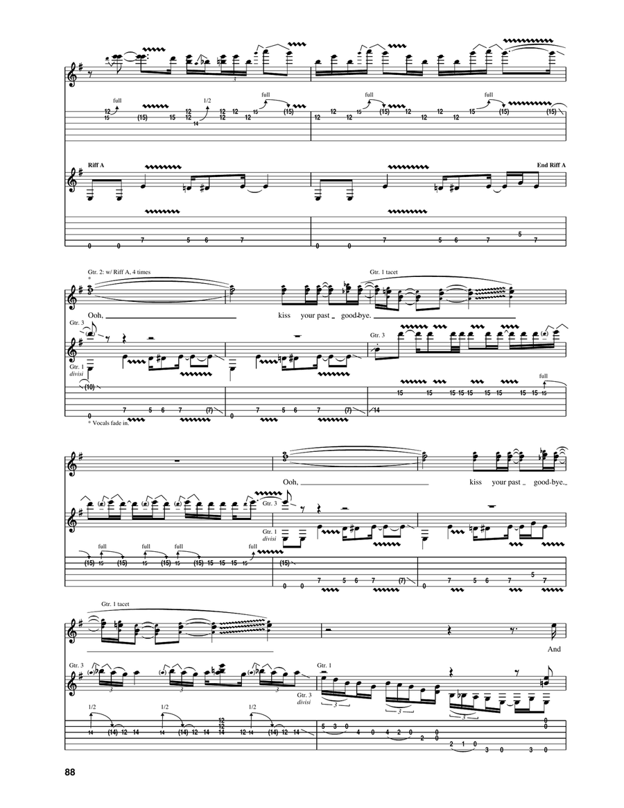 Kiss Your Past Goodbye Kiss Your Past Goodbye Acoustic Guitar scores gallery preview page 6