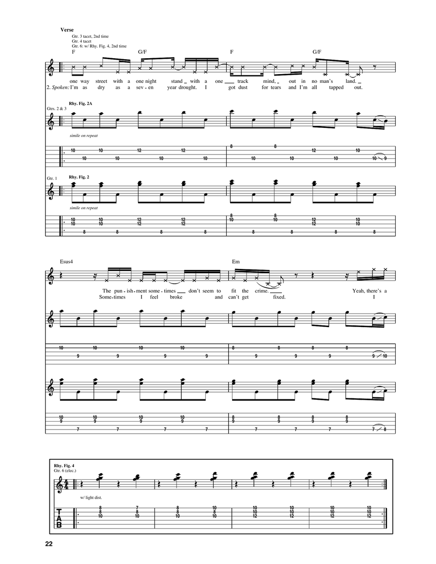 Hole In My Soul Hole In My Soul Acoustic Guitar scores gallery preview page 2