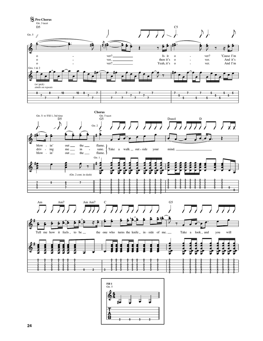 Hole In My Soul Hole In My Soul Acoustic Guitar scores gallery preview page 4