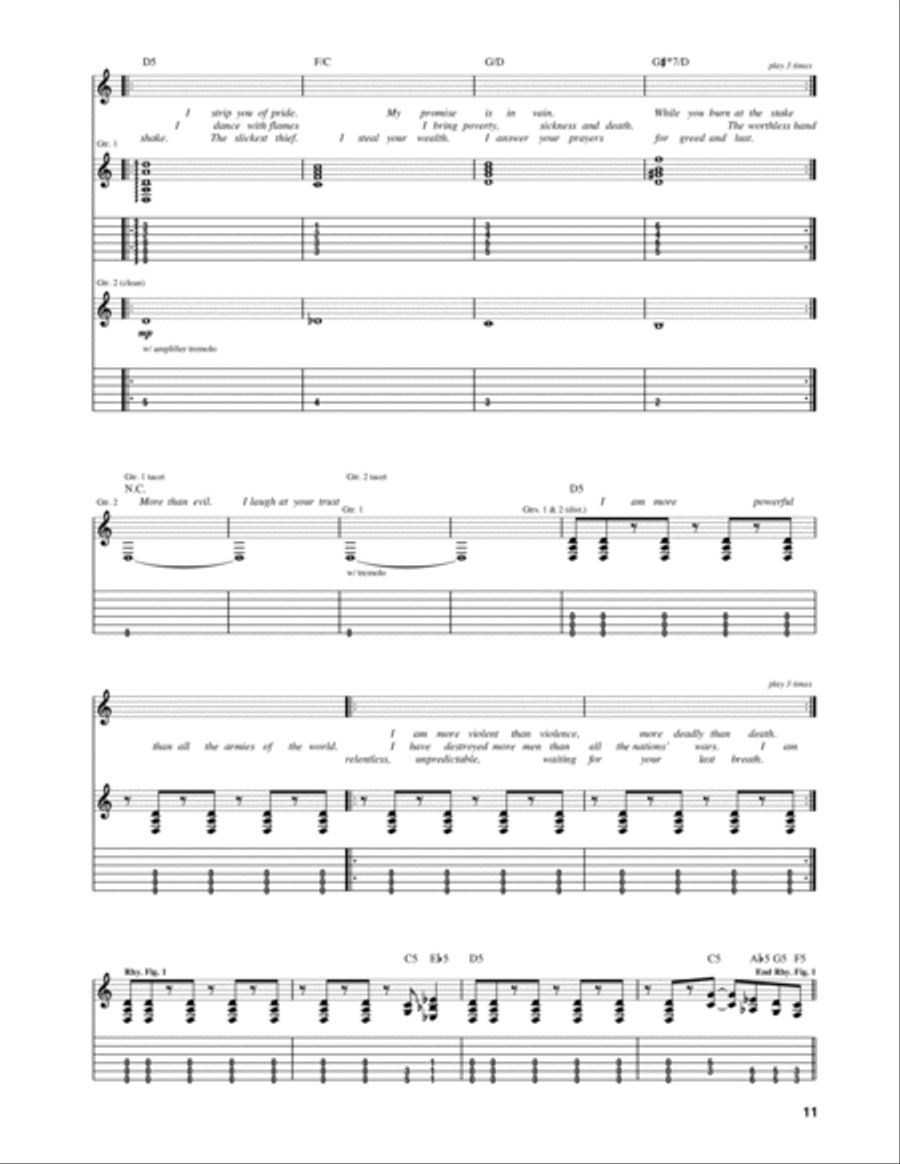 Prince Of Darkness Electric Guitar scores gallery preview page 2