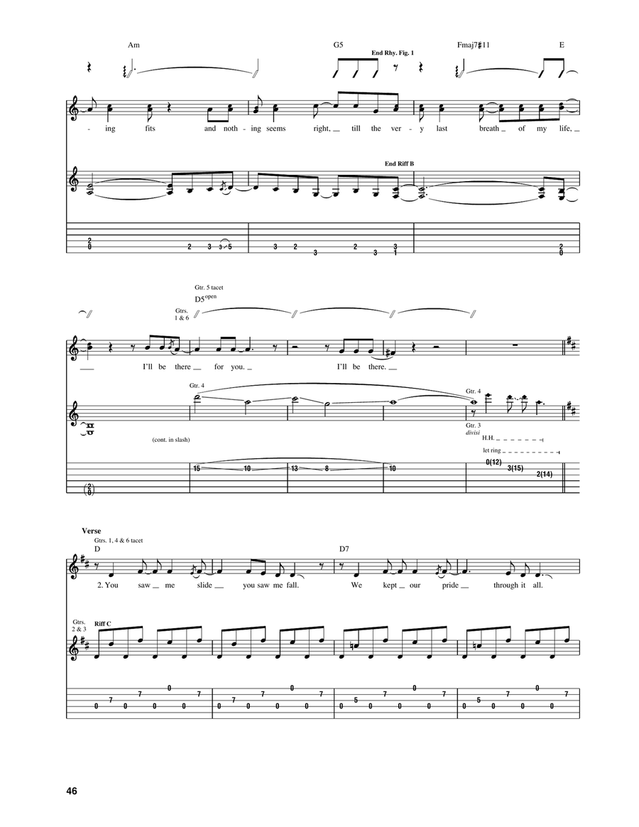 I'll Be There I'll Be There Acoustic Guitar scores gallery preview page 4