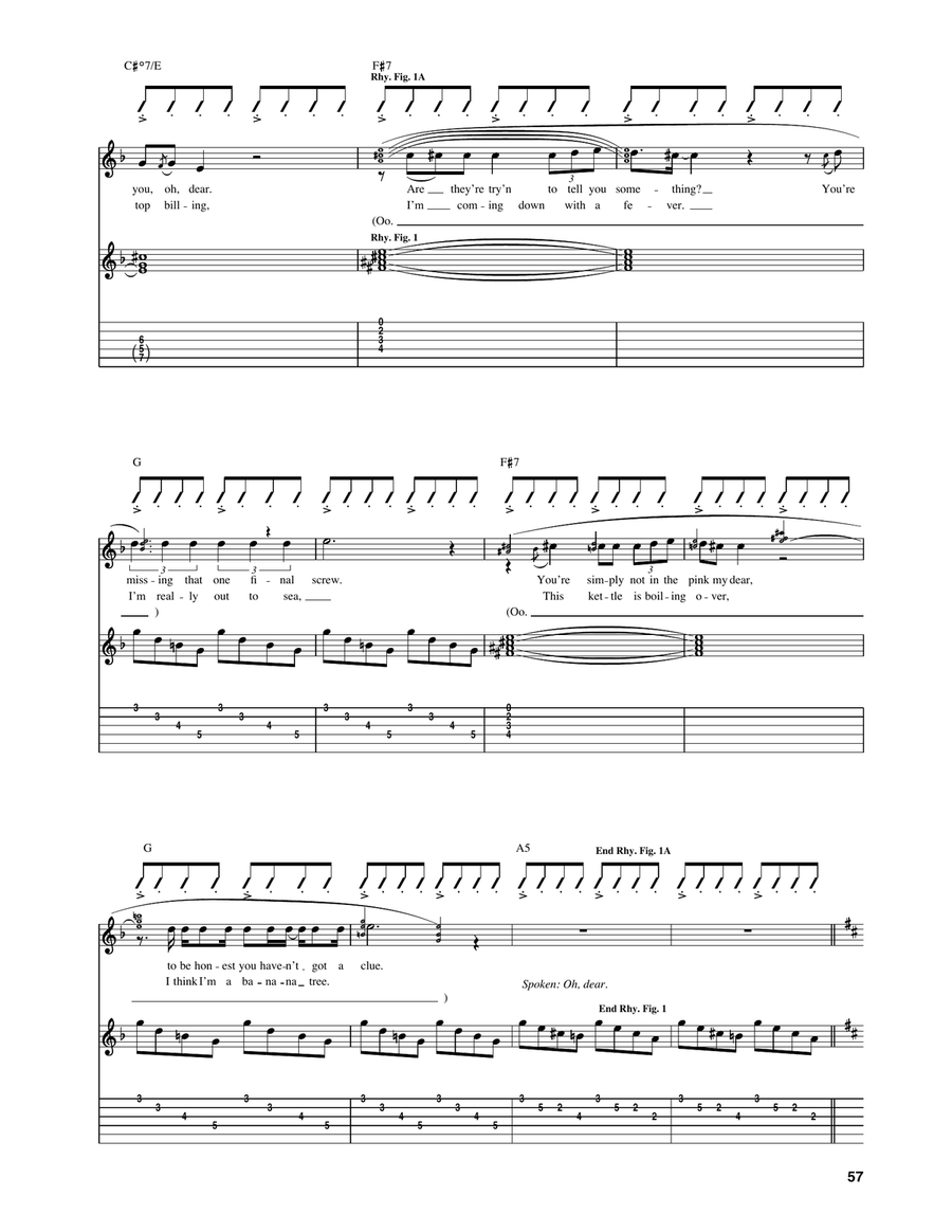 I'm Going Slightly Mad I'm Going Slightly Mad Acoustic Guitar scores gallery preview page 2