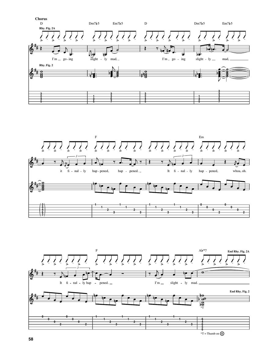 I'm Going Slightly Mad I'm Going Slightly Mad Acoustic Guitar scores gallery preview page 3