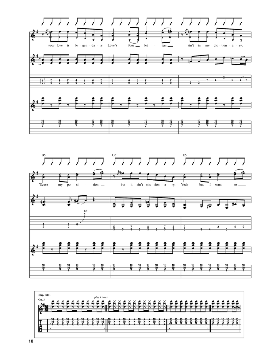 Walk On Water Walk On Water Acoustic Guitar scores gallery preview page 4