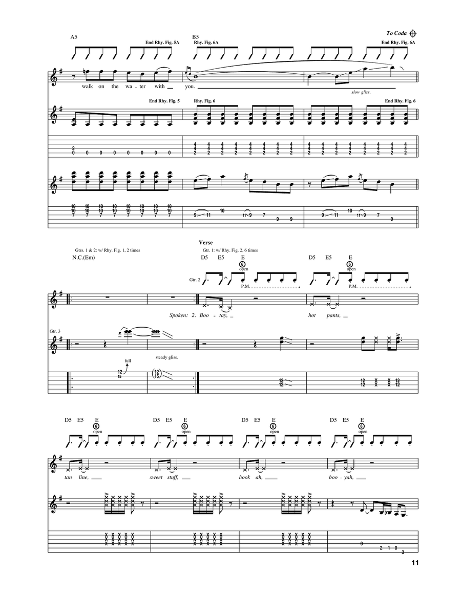 Walk On Water Walk On Water Acoustic Guitar scores gallery preview page 5