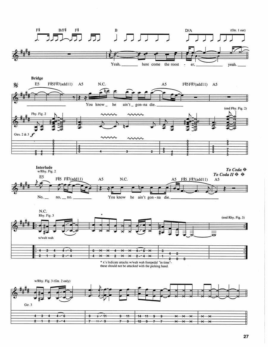 Rooster Rooster Acoustic Guitar scores gallery preview page 3