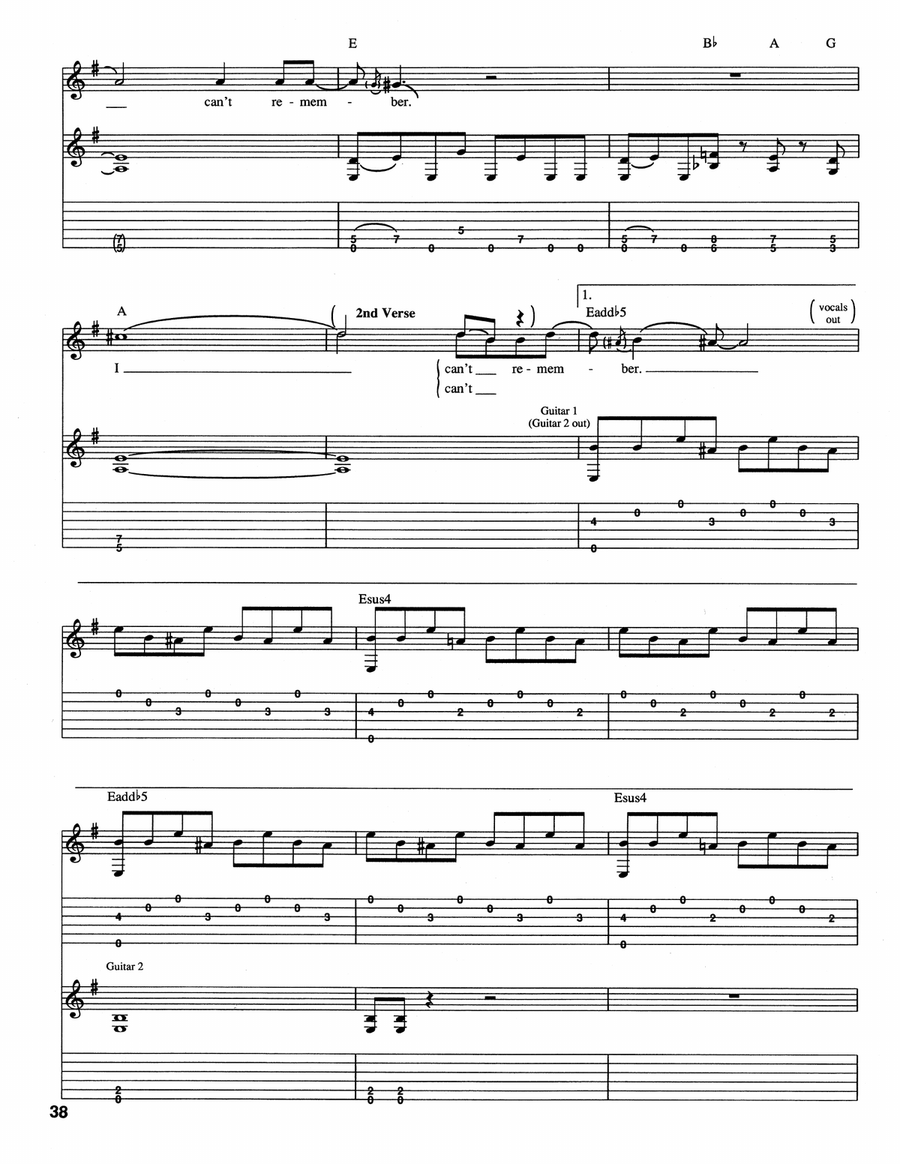 I Can't Remember Acoustic Guitar scores gallery preview page 4