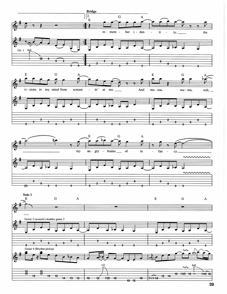 I Can't Remember Acoustic Guitar scores gallery preview page 5