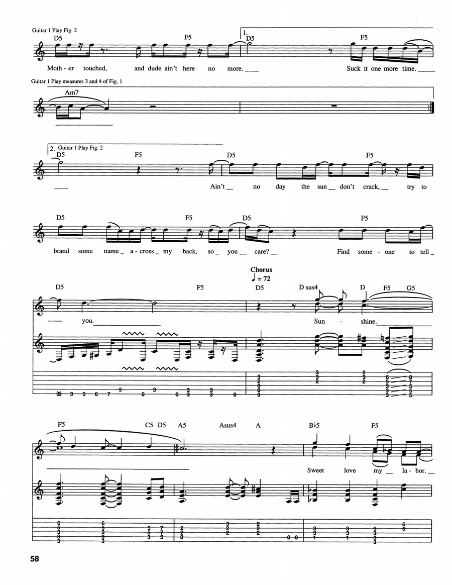 Sunshine Sunshine Acoustic Guitar scores gallery preview page 3