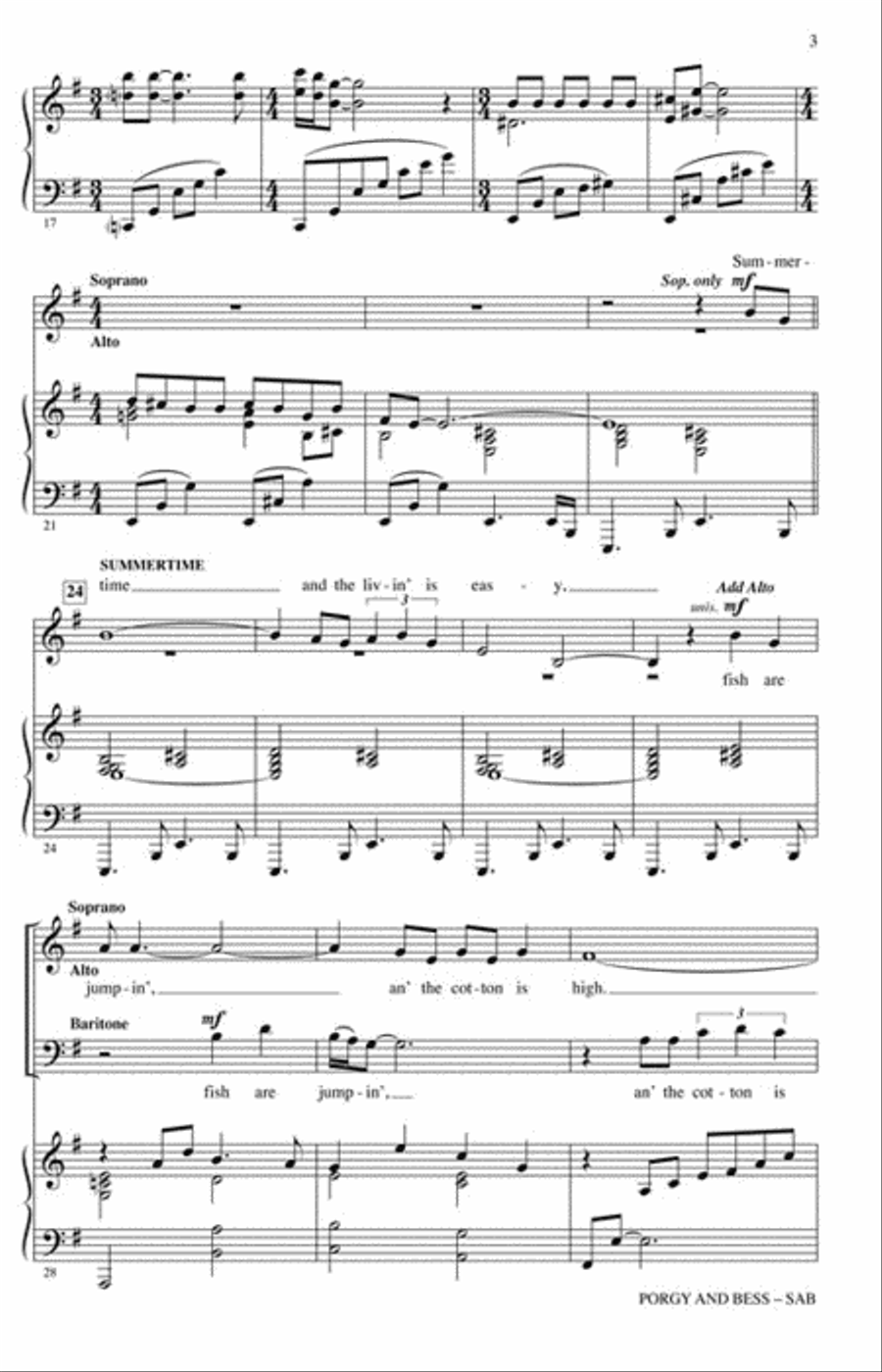 Porgy and Bess Porgy and Bess 3-Part scores gallery preview page 3