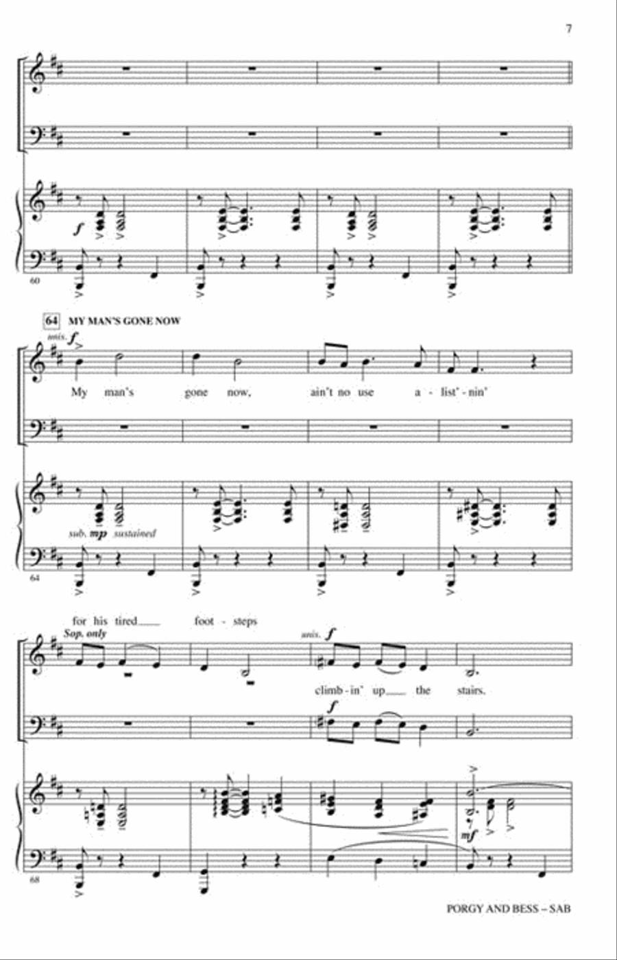 Porgy and Bess Porgy and Bess 3-Part scores gallery preview page 4