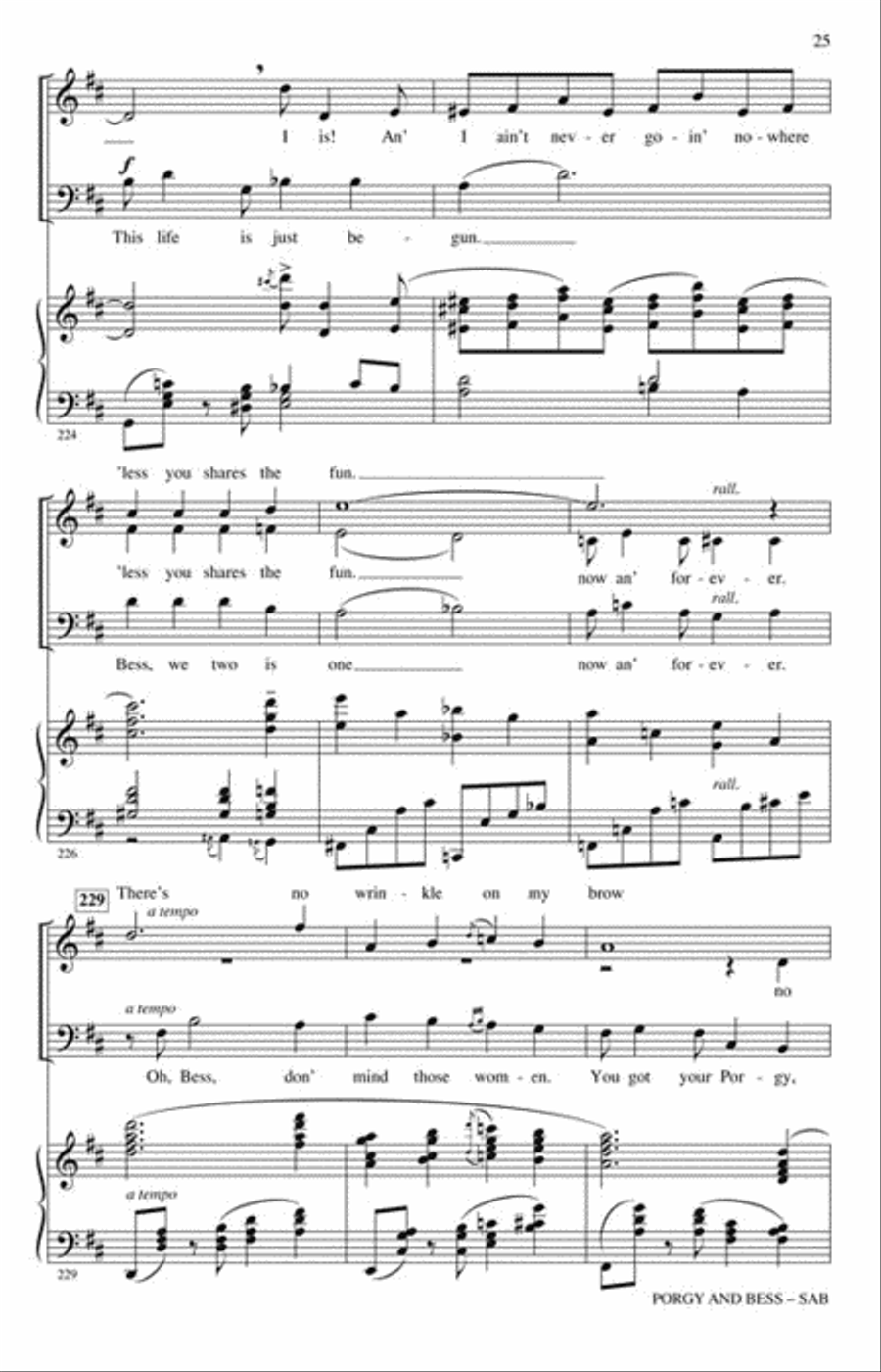 Porgy and Bess Porgy and Bess 3-Part scores gallery preview page 7