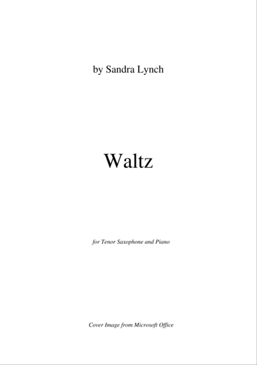 Waltz for Tenor Saxophone Woodwind Duet scores gallery preview page 2