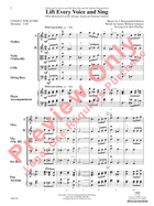 Lift Every Voice and Sing String Orchestra scores gallery preview page 3