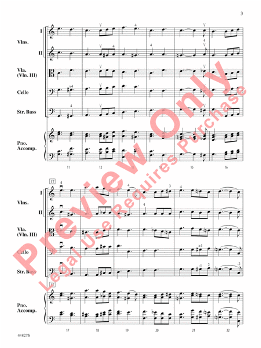 Lift Every Voice and Sing String Orchestra scores gallery preview page 4