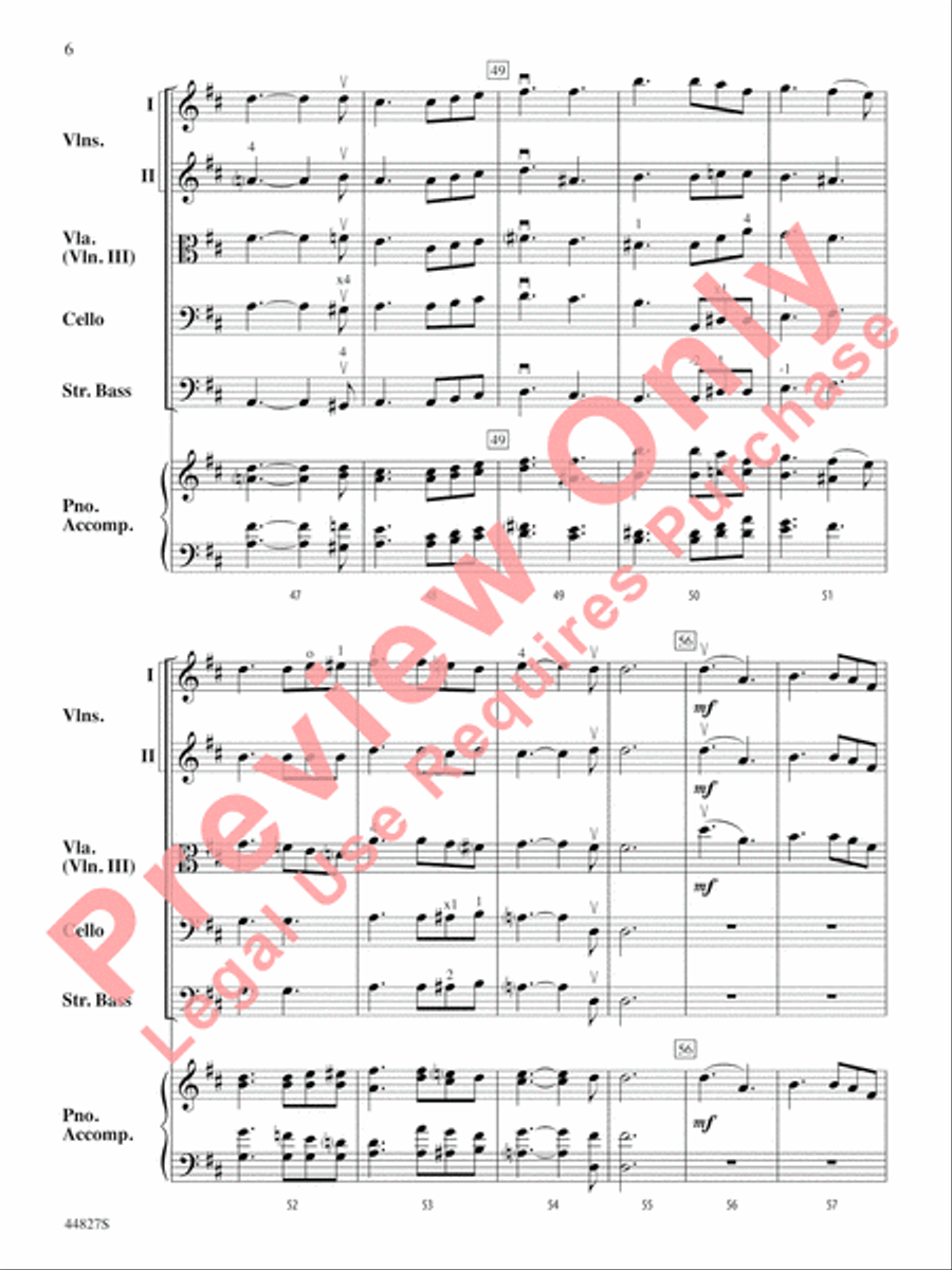 Lift Every Voice and Sing String Orchestra scores gallery preview page 7