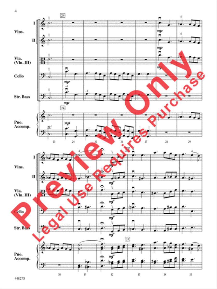 Lift Every Voice and Sing String Orchestra scores gallery preview page 13