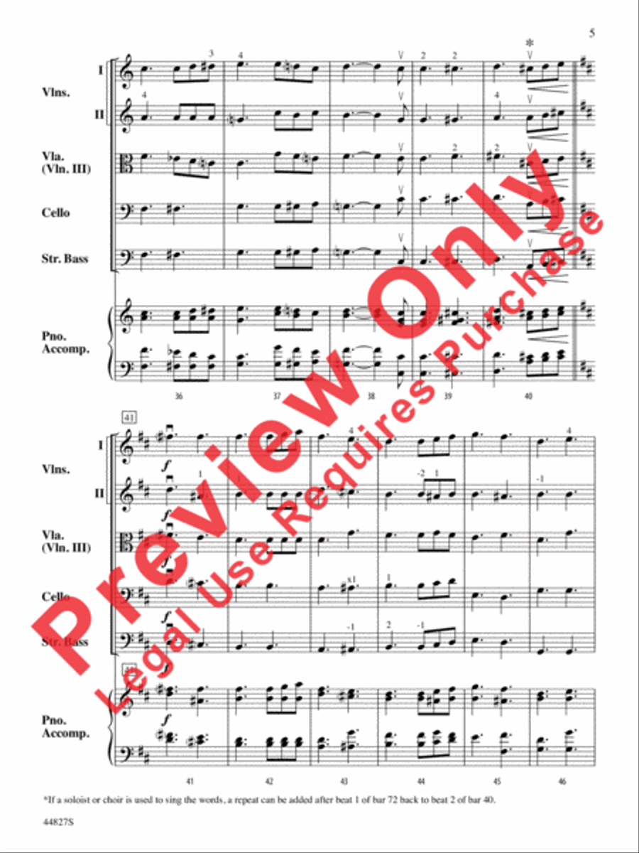 Lift Every Voice and Sing String Orchestra scores gallery preview page 14
