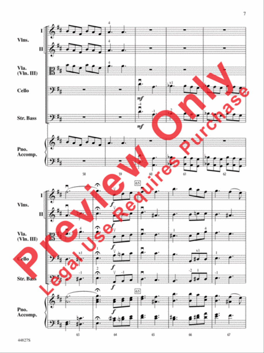Lift Every Voice and Sing String Orchestra scores gallery preview page 16