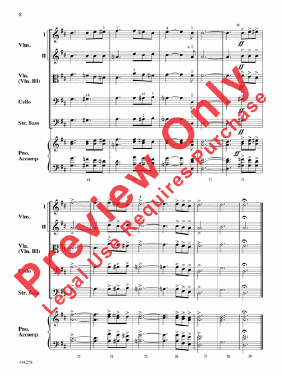 Lift Every Voice and Sing String Orchestra scores gallery preview page 17