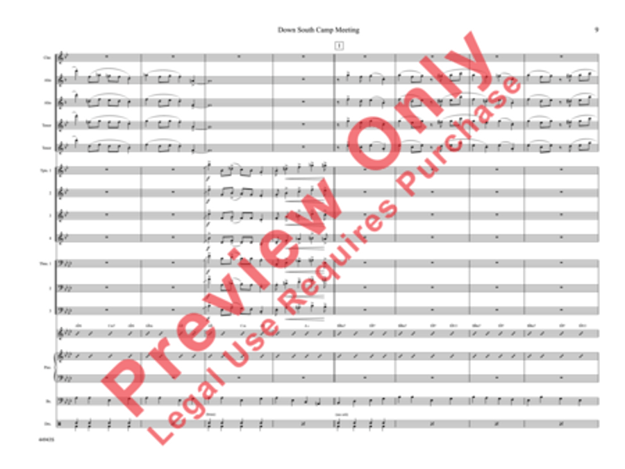 Down South Camp Meeting Down South Camp Meeting Jazz Ensemble scores gallery preview page 14