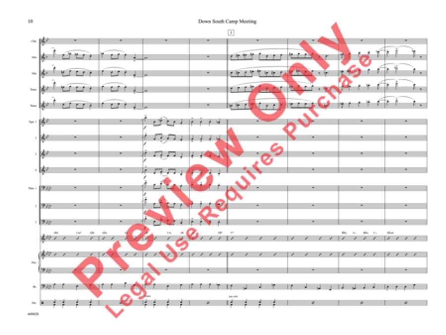 Down South Camp Meeting Down South Camp Meeting Jazz Ensemble scores gallery preview page 15