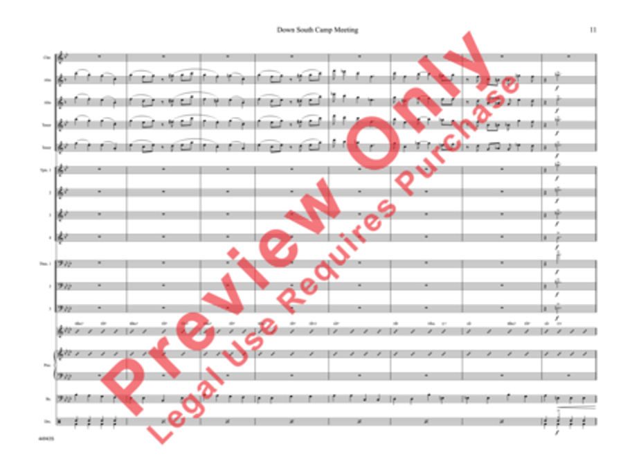 Down South Camp Meeting Down South Camp Meeting Jazz Ensemble scores gallery preview page 16