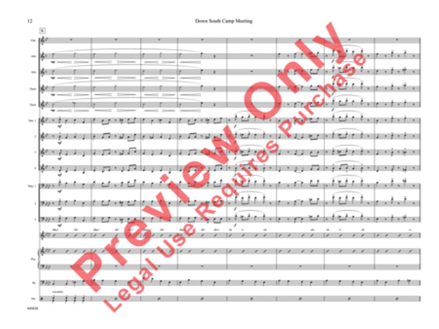 Down South Camp Meeting Down South Camp Meeting Jazz Ensemble scores gallery preview page 17