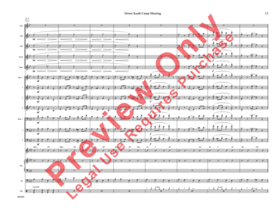 Down South Camp Meeting Down South Camp Meeting Jazz Ensemble scores gallery preview page 18