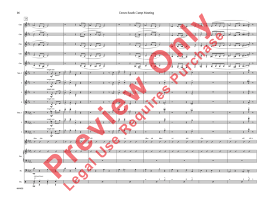Down South Camp Meeting Down South Camp Meeting Jazz Ensemble scores gallery preview page 21