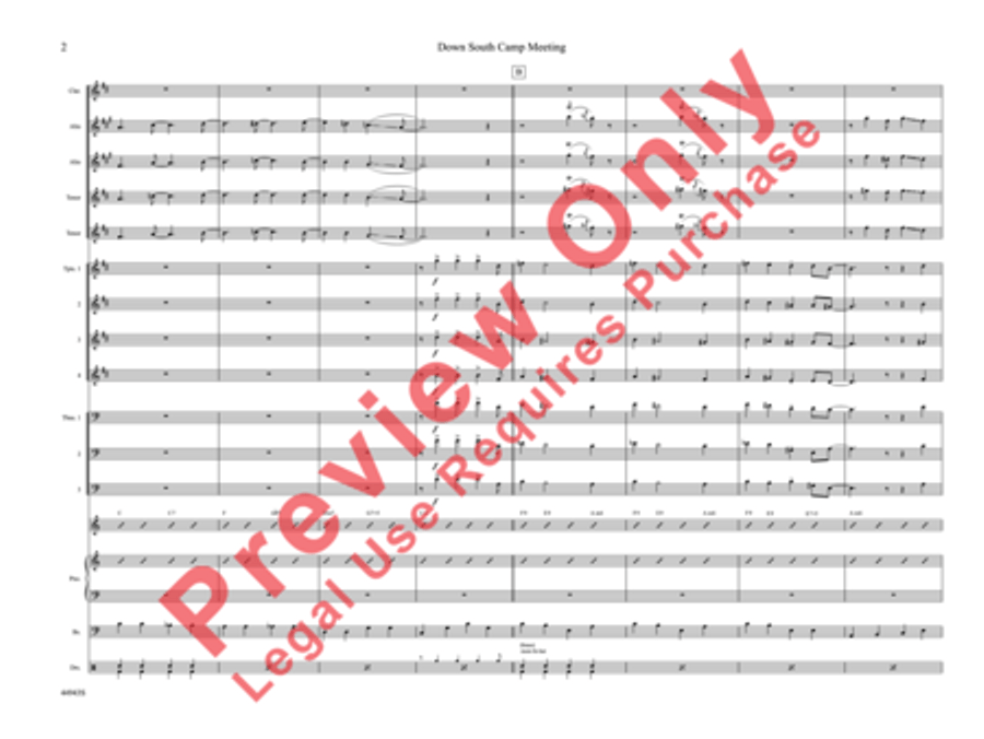 Down South Camp Meeting Down South Camp Meeting Jazz Ensemble scores gallery preview page 7