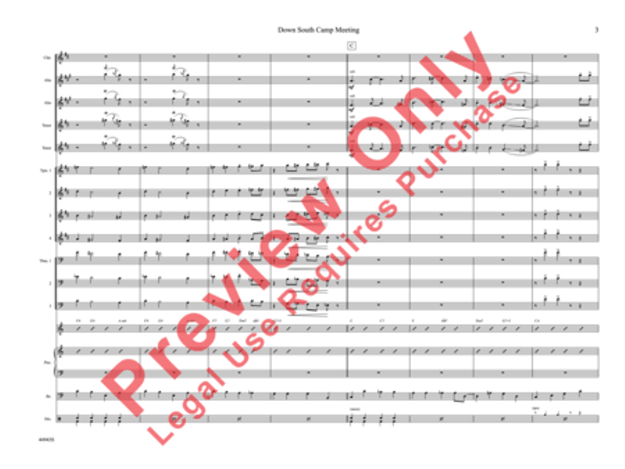 Down South Camp Meeting Down South Camp Meeting Jazz Ensemble scores gallery preview page 8