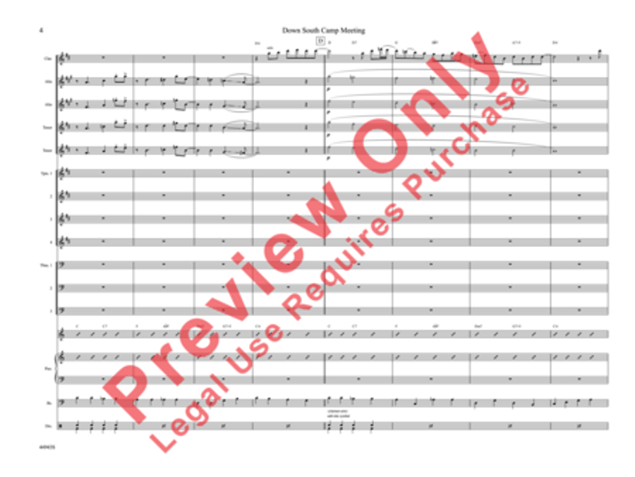 Down South Camp Meeting Down South Camp Meeting Jazz Ensemble scores gallery preview page 9
